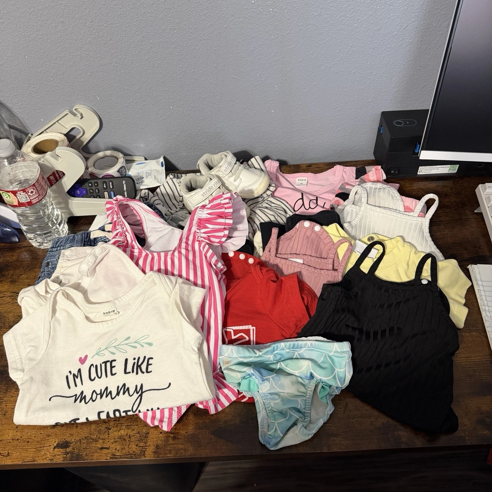 Baby Girl's Clothing Lot 3-6 months Spring Basics Bundle Cute Clothes 19 Pieces