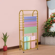 Double-Sided Ribbon Display Rack Multifunctional Flower Wrapping Paper Stand US