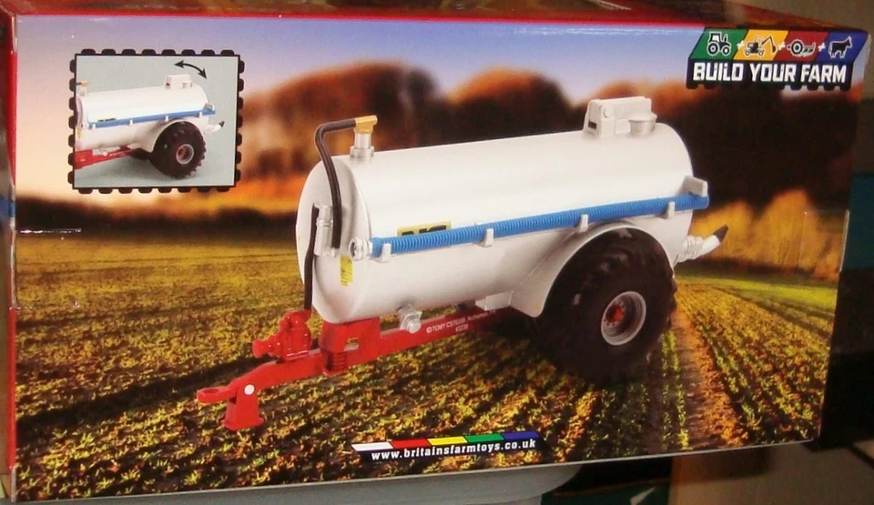 ROADSIDE SLURRY TANKER  - (SILVER)   - 1:32 SCALE - BRITAINS  43238 - Image 3 of 4
