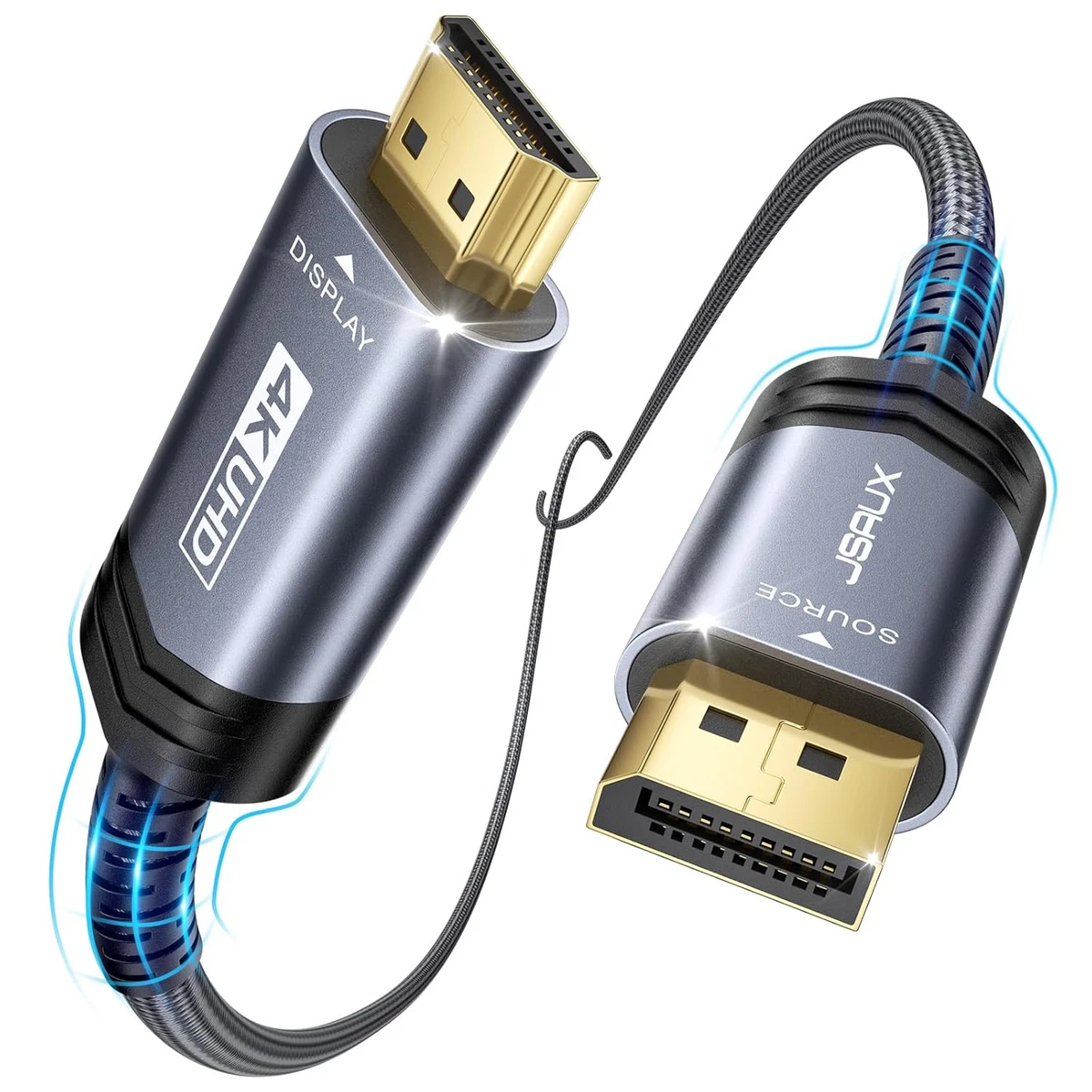 Cavo DisplayPort 1.4 Lindy Gold Line 2m – Maschio-Maschio, Contatti Placcati Oro 24K, Schermatura 360°, OFC, Garanzia 25 Anni