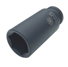 25mm Britool Hallmark 6 pt hex long deep 1/2" dr. drive impact CR-MO socket