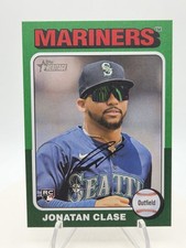 2024 Jonatan Clase Topps Heritage Green Border Rookie RC Seattle Mariners