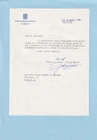 Letter  Signed General Felice Porro WW1 Italian Pilot to Contessa Timina Caproni