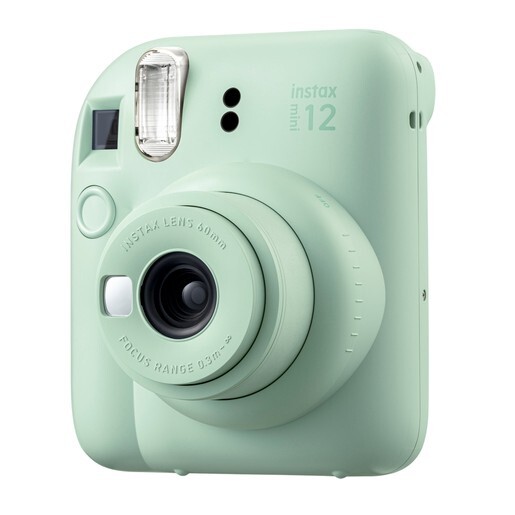 Fujifilm Instax Mini 12 Kamera mint green Sofortbildkamera mit Blitz mit Sticker - Bild 2