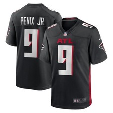 Atlanta Falcons Michael Penix Jr 9 Nike Black 2025 Official NFL Game Jersey