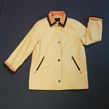 Berkertex Jacket Spring Cotton Blend Jacket Stone Pink Lined Pockets Zip Uk 16