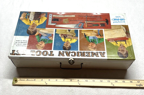 VTG American Tool Set All Star Tools Toy Tool Box BOX ONLY NO TOOLS - Picture 12 of 14