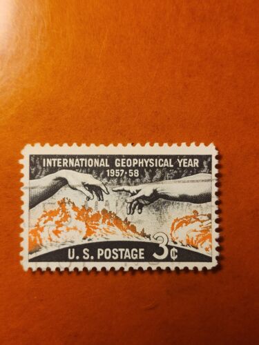 US 3 Cent International Geophysical Year Postage Stamp 1958 Scott 1107 Used  - Picture 1 of 2