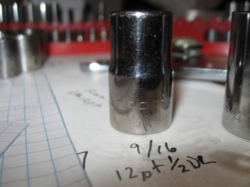 USA Craftsman sockets metric SAE 1/4 3/8 1/2 drive shallow deep price each - Picture 153 of 251