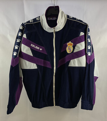 Real Madrid Track Football Jacket 1997/98 Adults Small Kelme G769
