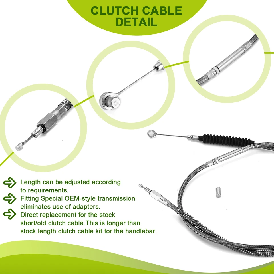 Kit de cable extendido de manillar MOFUN 12" 14" para Harley Sportster XL1200X sin ABS Foto 4 de 4