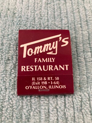 Matchbook:  Tommy's Family Restaurant - O'Fallon, IL - 20 Strike Full Unstruck