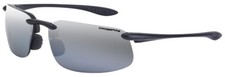Crossfire ES4 Safety Glasses, Crystal Black Frame, Silver Mirror Polarized Lens