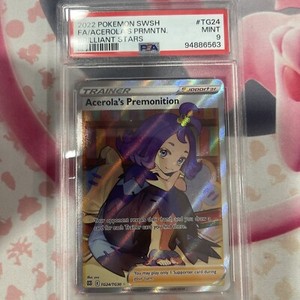 2022 Pokemon Brilliant Stars Acerola’s Premonition Full Art TG24/TG30 PSA 9 MINT