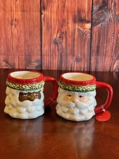 Christmas CERAMIC SANTA Coffee MUG **NEW** North Spruce Lane