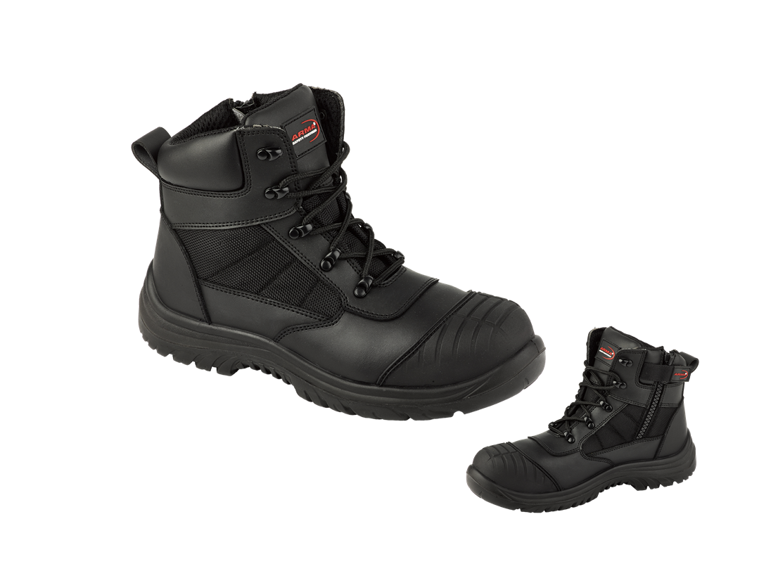 ARMA A16TITAN Safety Work Boots Zip Side Steel Toe Cap and Midsole S3