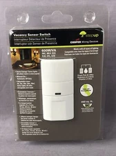 Cooper Wiring Devices Vacancy Sensor Switch 600W/VA 450 Sq. Ft.