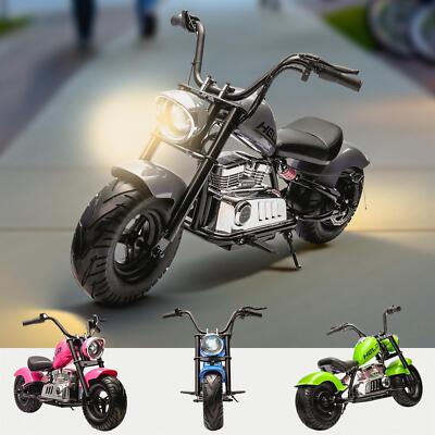 24V Ride on Motorbike Chopper Cruiser 24V Kids Ride On Motorbike Bluetooth 250W UK