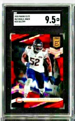 2020 Panini Elite Khalil Mack Red /399 SGC 9.5