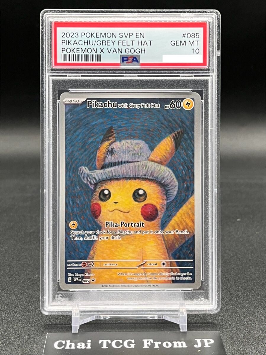 PSA 10 Van Gogh Pikachu with Grey Felt Hat SVP EN 085 Promo PSA 10 Van Gogh Pikachu with Grey Felt Hat SVP EN 085 Promo