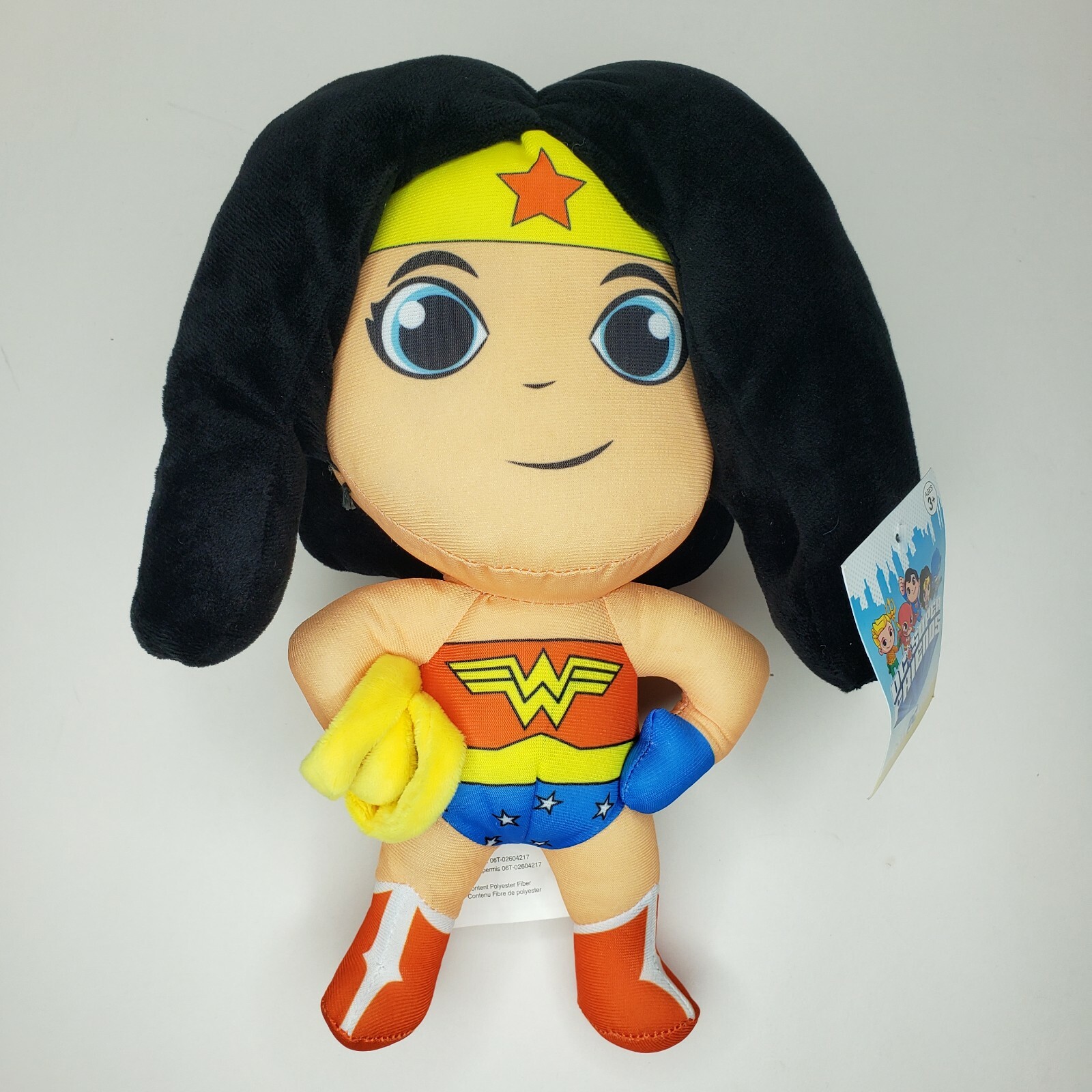 DC Comics DC Super Friends CUTE BIG HEADED WONDER WOMAN 11" Plush STUFFED NEW