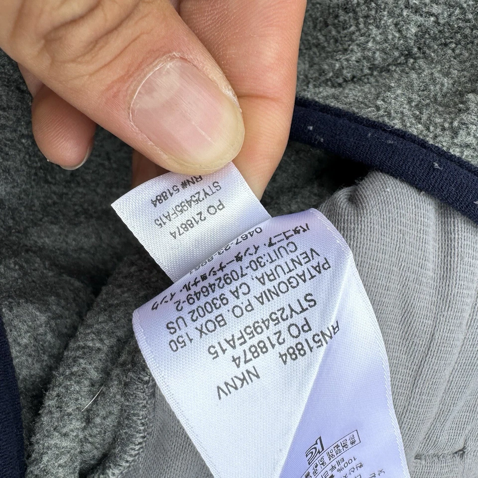 Женский маленький серый флисовый свитер Patagonia Snap T на молнии Forge серый - Изображение 4 из 4