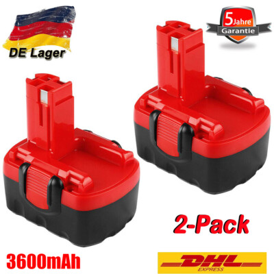 2X 3,6AH BAT140 BAT159 für Bosch 14,4V GSB GSR PSR BAT038 2607335275 Ni-MH Akku