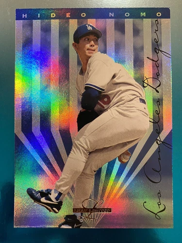 '90s Vintage ** 1995 Leaf Limited #64 Hideo Nomo RC ROOKIE Baseball Card Dodgers