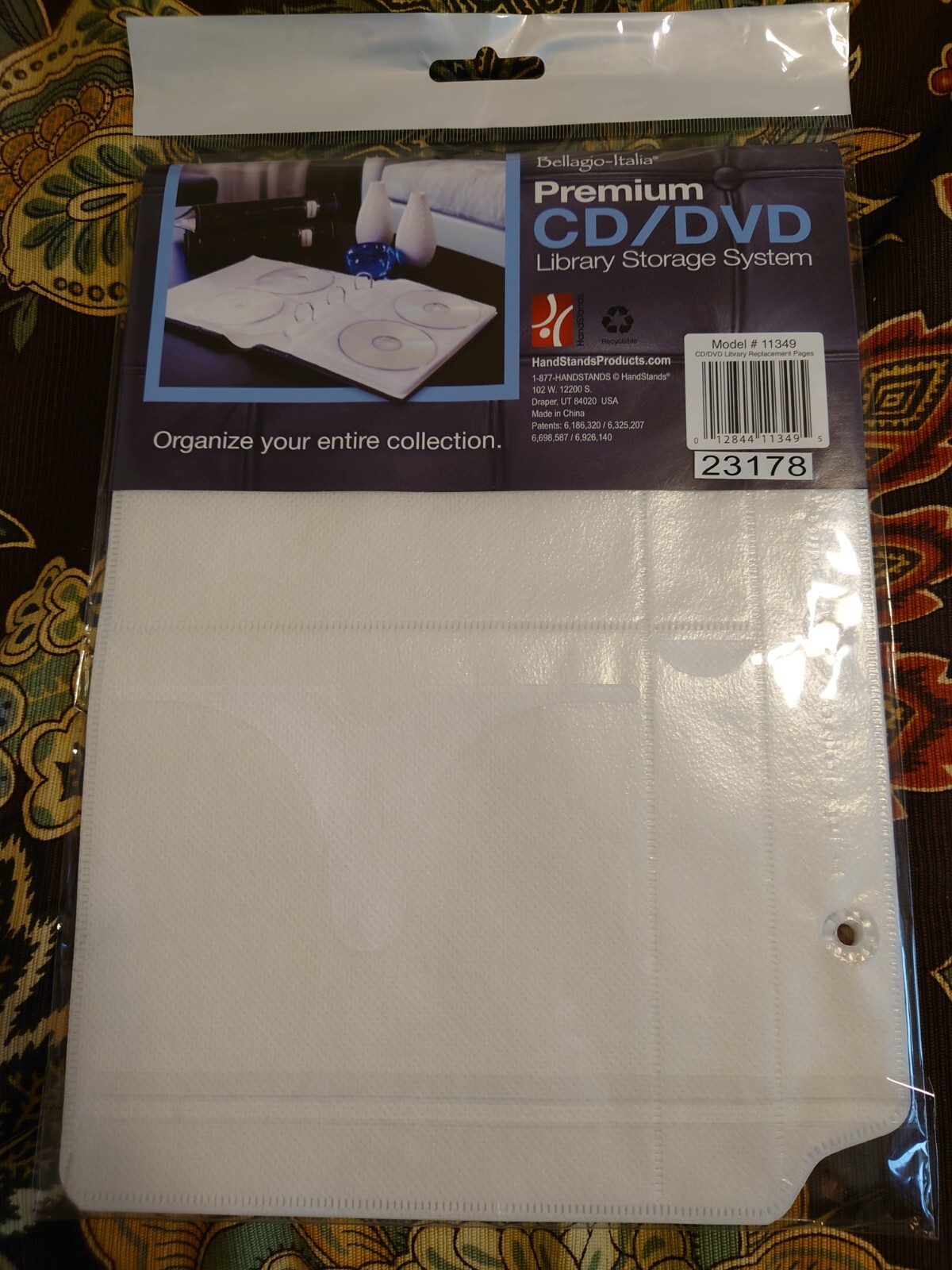 New, BellagioItalia DVD/CD Insert Sheets for Storage Binder **96 NEW