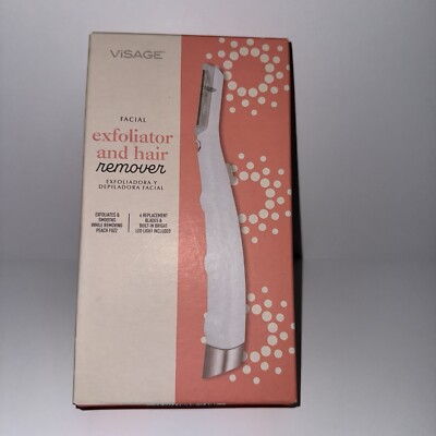 Facial Exfoliator And Hair Remover Includes 6 Replacement Blades 