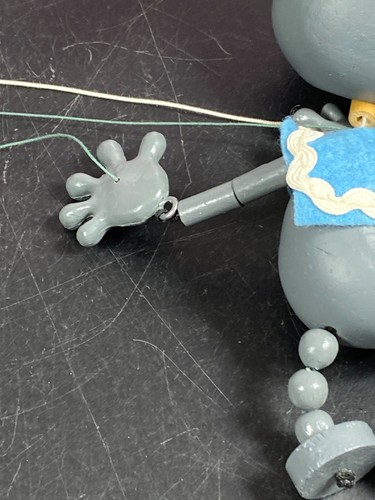 Vintage Pelham Junior Puppets Mouse Marionette Puppet Special Googley Eyes 6" - Picture 13 of 19