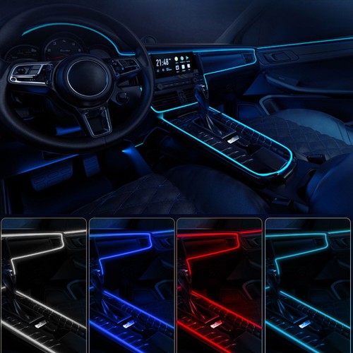 Car Interior Ambient Lamps LED Car Interior Light Strip Neon Lamp Accessories - Bild 4 von 16