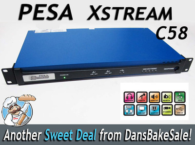PESA C58-002 XSTREAM C58 Multi-Channel IP Encoder DEMO w/ 5 Video 8 Audio Inputs