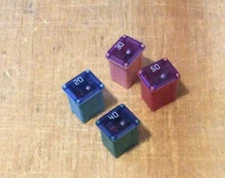 20 30 40 50 AMP 32V Female Plug In Blade Cartridge Low Profile PAL Fuse