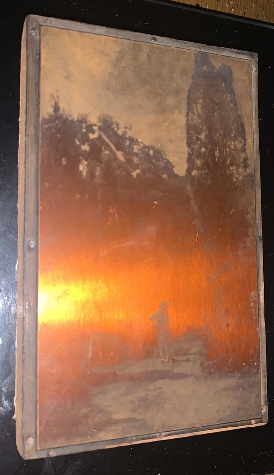 Derrick Swindells COPPER PLATE ETCHING PRINTING BLOCK. 5-3/4 X 3-1/2” - Image 3 of 4