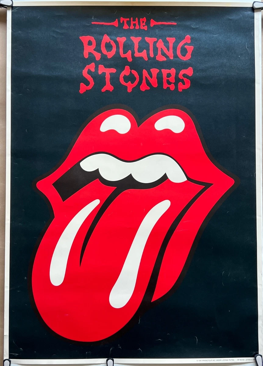 The Rolling Stones Original !! Tongue & Lips Promo Tour Plakat 1998 Poster Gr A1