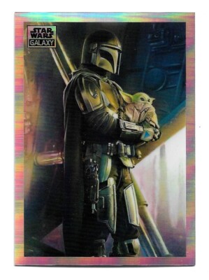 2021 Topps Chrome Star Wars Galaxy Mandalorian Visions MN-1 The