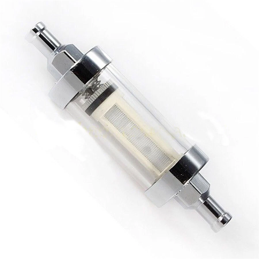 8mm 5/16''Fuel Filter Motorcycle Fuel Gas Filter Car Petrol Diesel Inline Tube - Image 3 of 4