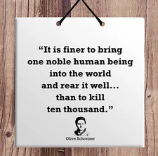 Olive Schreiner Home Decor TABLET Birthday Gift Idea For Sale Quote Plaque