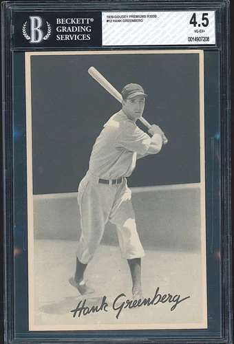 1939 Goudey Premiums Hank Greenberg SGC 4.5 **HOF Superstar**