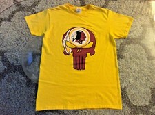 Washington Redskins Punisher Combo Yellow Shirt Adult Small