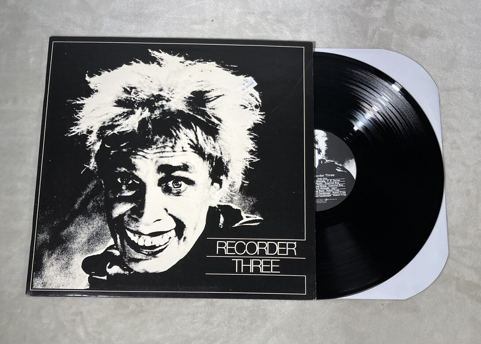 Recorder Three Essential Bop Robert Fripp EG Hansa LP Vinyl Record VG+-VG++