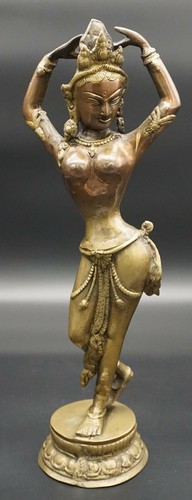 Tempeltänzerin - gegossen - Nepal - Bronze - Bild 1 von 6