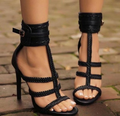 Women Open Toe Ankle Strappy Gladiator 