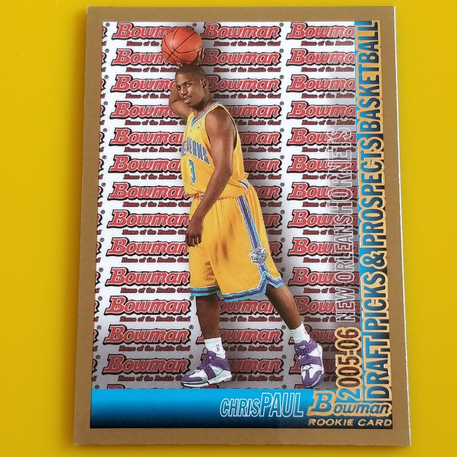 2005-06 Bowman Draft Picks & Prospects Chris Paul Gold Parallel Rookie RC #111