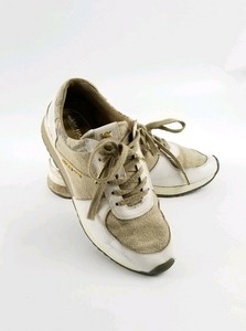 michael kors allie metallic leather sneaker