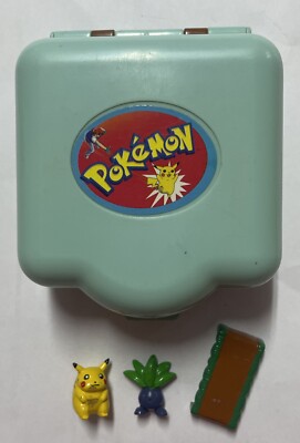 vintage POKEMON viridain forest MINI PLAYSET FIGURE tomy 1997 POLLY POCKET