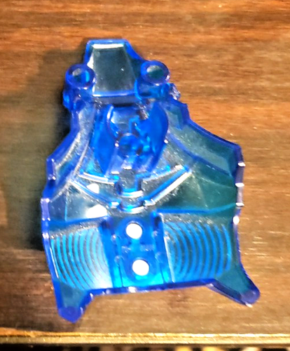 LEGO Hero Factory Trans-Dark Blue Full Torso Armor w/White Chest Badge Letter H - Picture 4 of 6