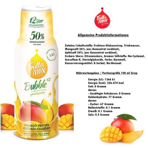 Fruttamax Getränkesirup / Sirup / Softdrink / 50% Fruchtgehalt 500ml - Bild 34 von 59