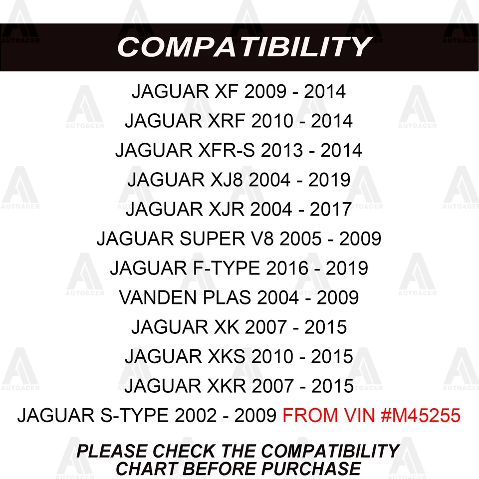 Front & Rear Sway Stabilizer Bar Link Kit 4pc for JAGUAR S-Type, XF, XJ8, XJ, XK - Image 4 of 4